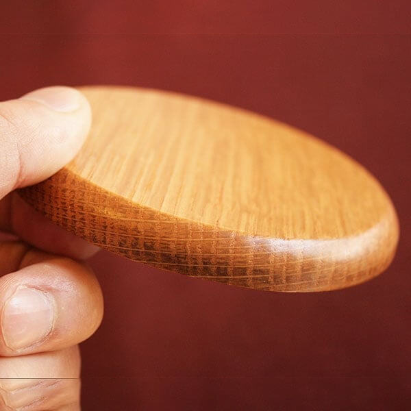 Suntory Whisky Barrel Oak Coaster – Siberian Blue Robin Design